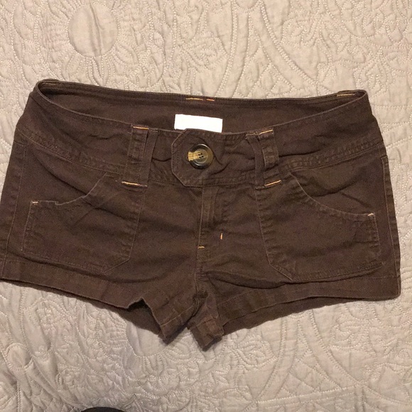 No Boundaries Brown Cafe Shorts - Picture 1 of 2